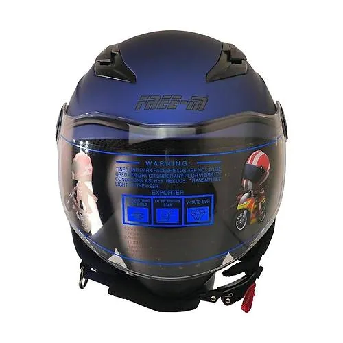 FREE-M FR215 MAVİ YARIM ÇOCUK KASKI